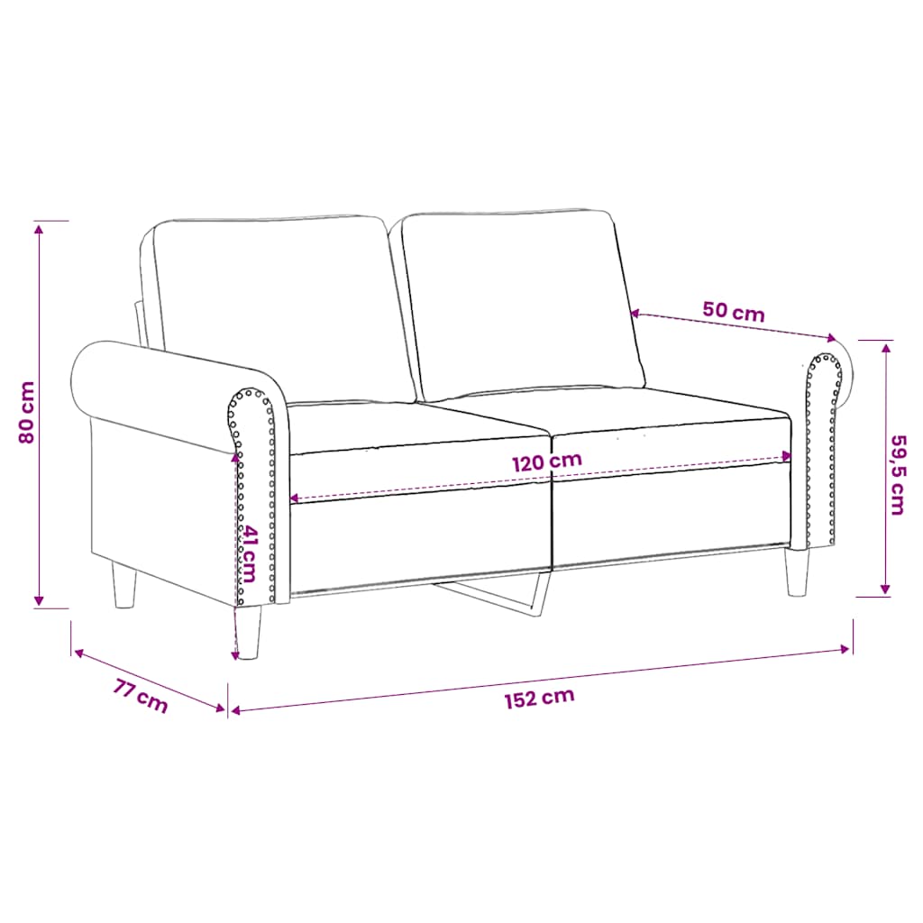 Dvosjed crvena boja vina 120 cm baršunasti