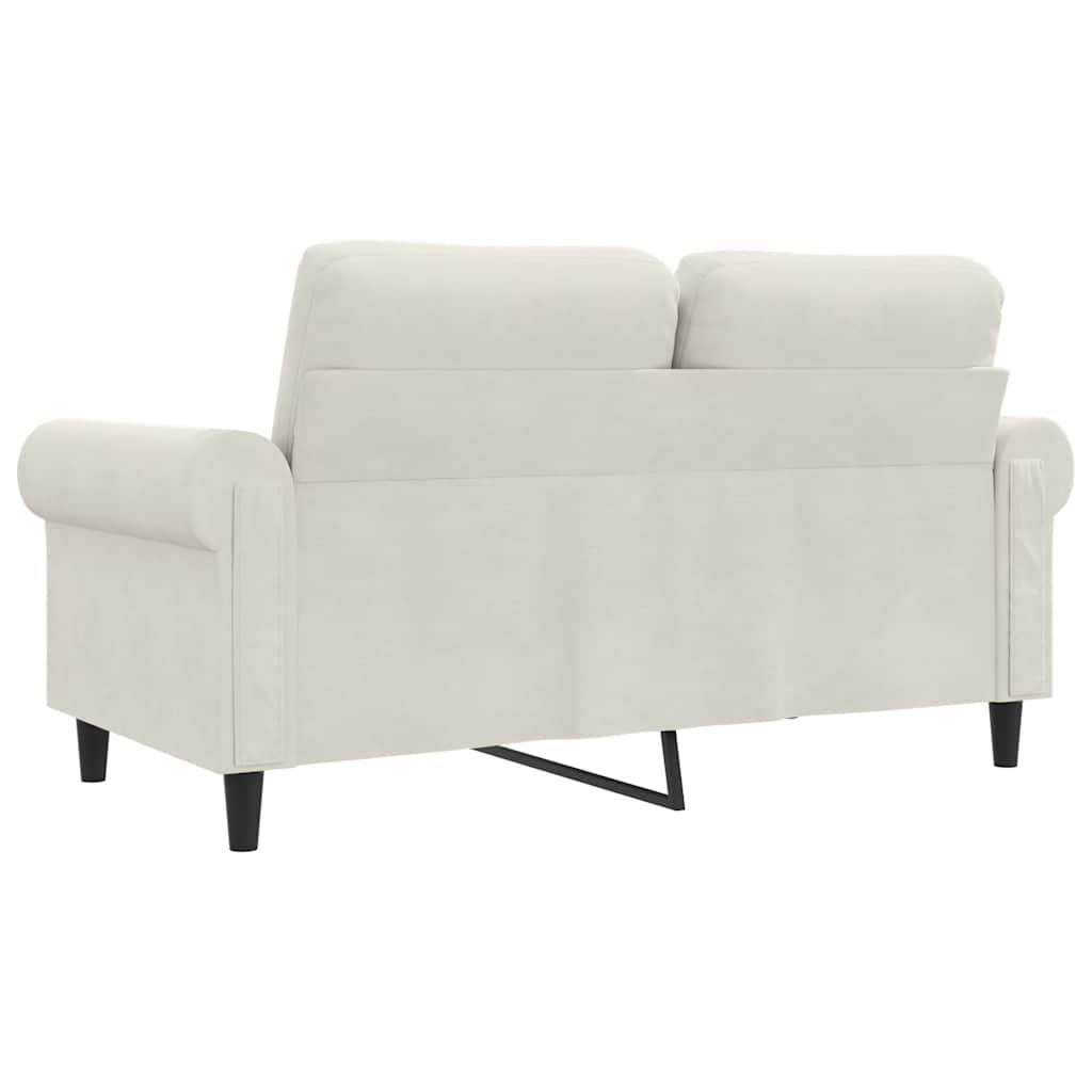 Dvosjed krem 120 cm baršunasti