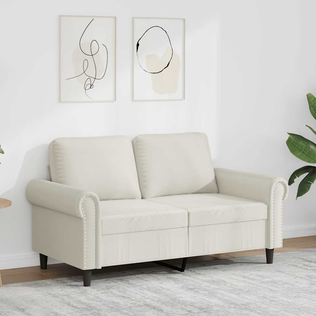 Dvosjed krem 120 cm baršunasti