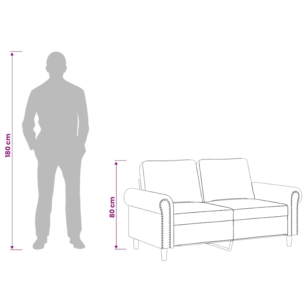Dvosjed Plava 120 cm baršunasti