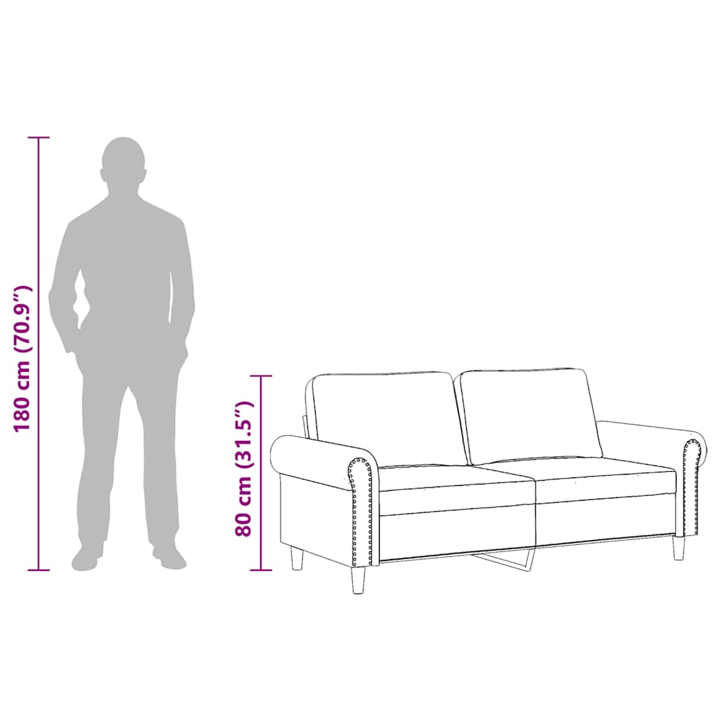 Dvosjed crvena boja vina 140 cm baršunasti