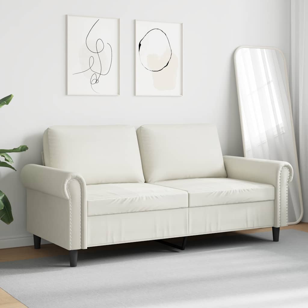 Dvosjed krem 140 cm baršunasti