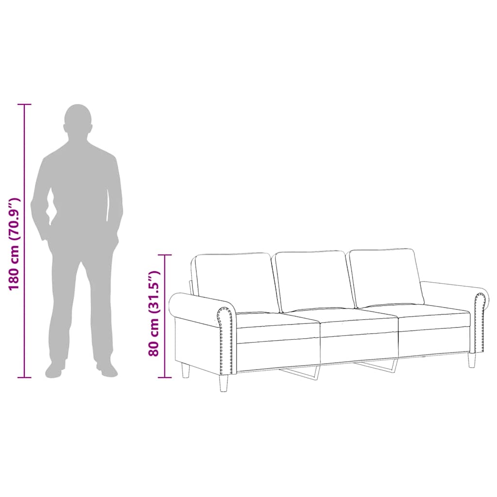 Trosjed crvena boja vina 180 cm baršunasti