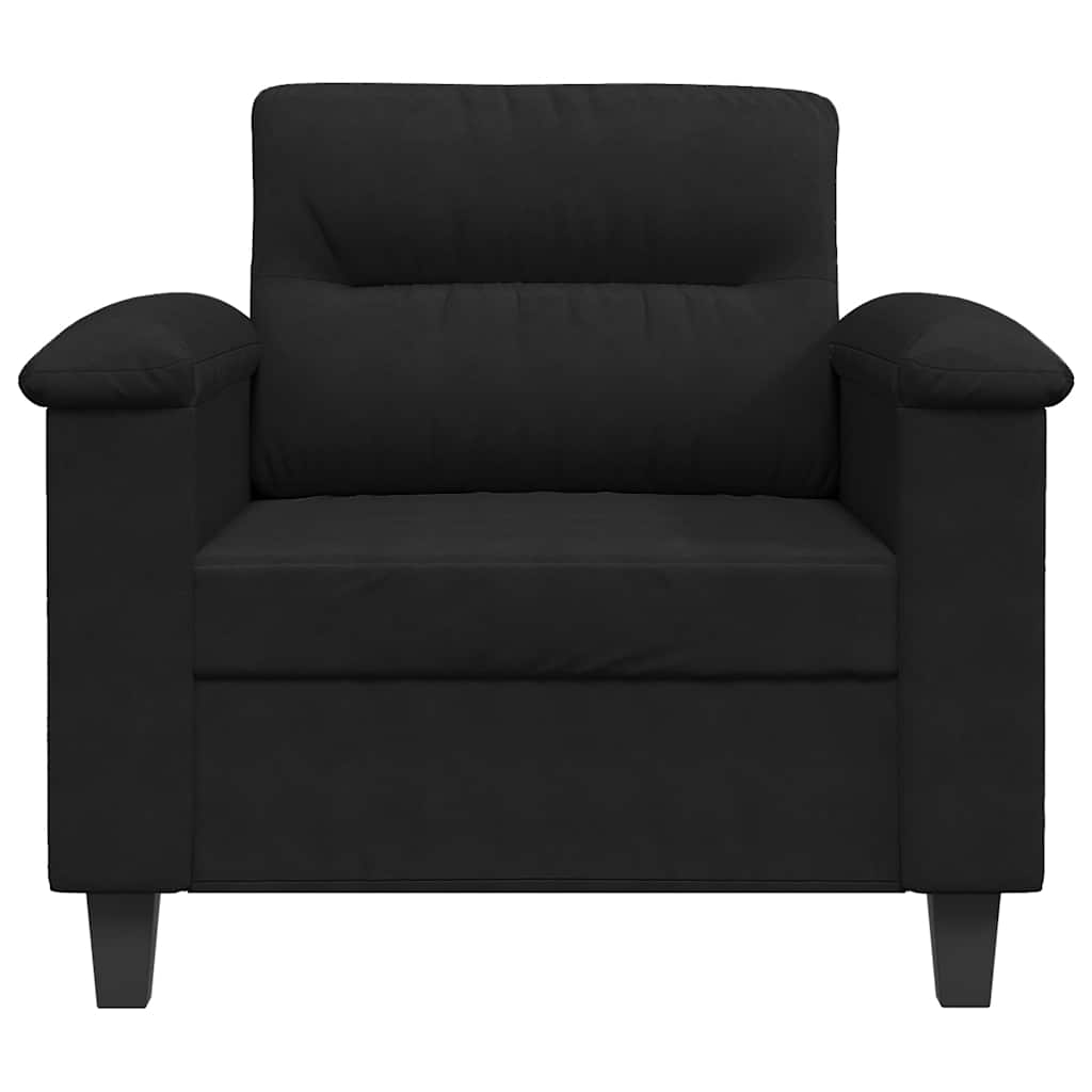 Fotelja crna 60 cm od mikrovlakana