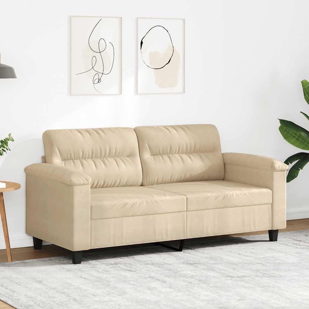 Dvosjed od tkanine krem 140 cm mikrovlakana