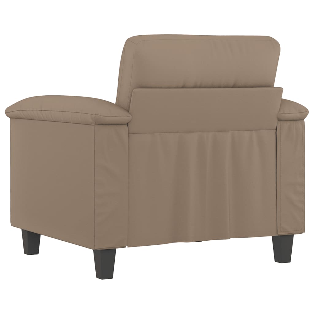 Fotelja boja cappuccina 60 cm od umjetne kože