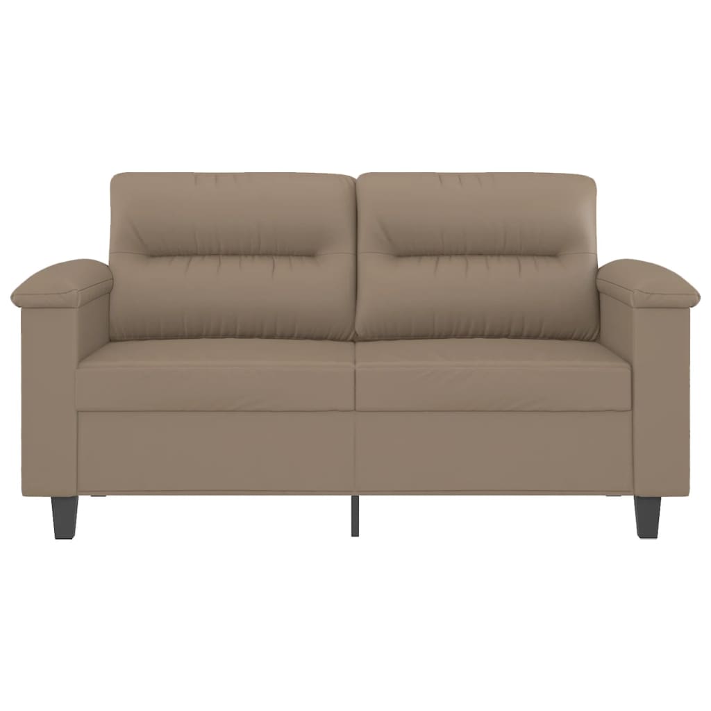 Dvosjed od tkanine boja cappuccina 120 cm od umjetne kože