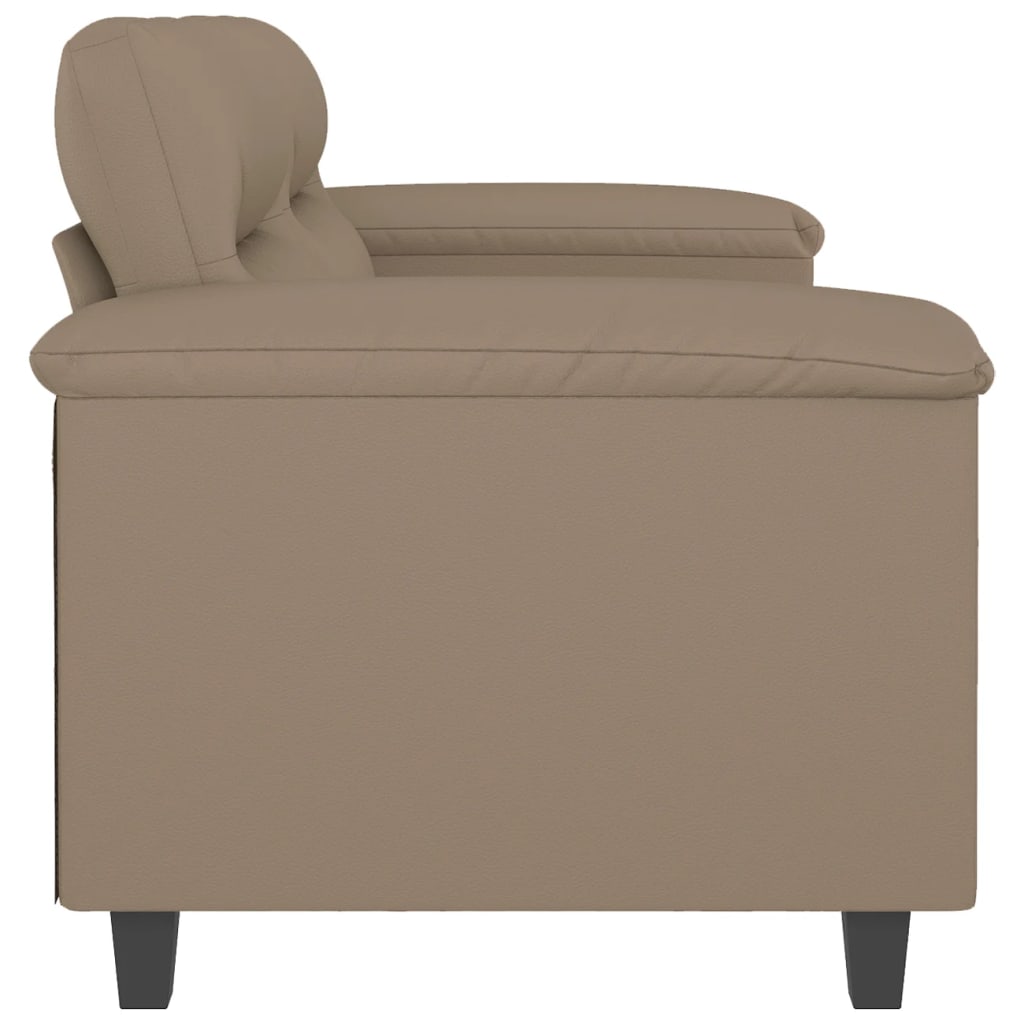 Dvosjed od tkanine boja cappuccina 120 cm od umjetne kože