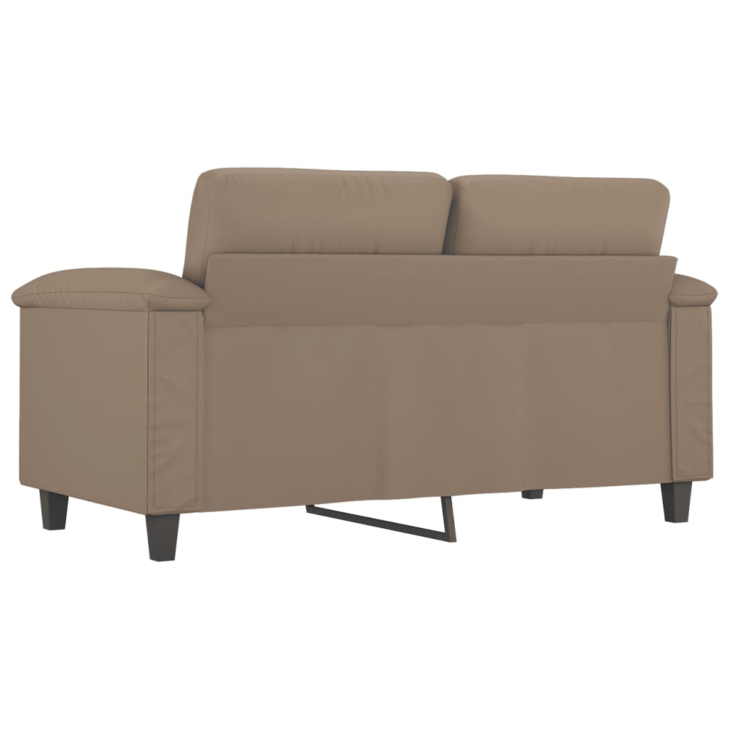 Dvosjed od tkanine boja cappuccina 120 cm od umjetne kože