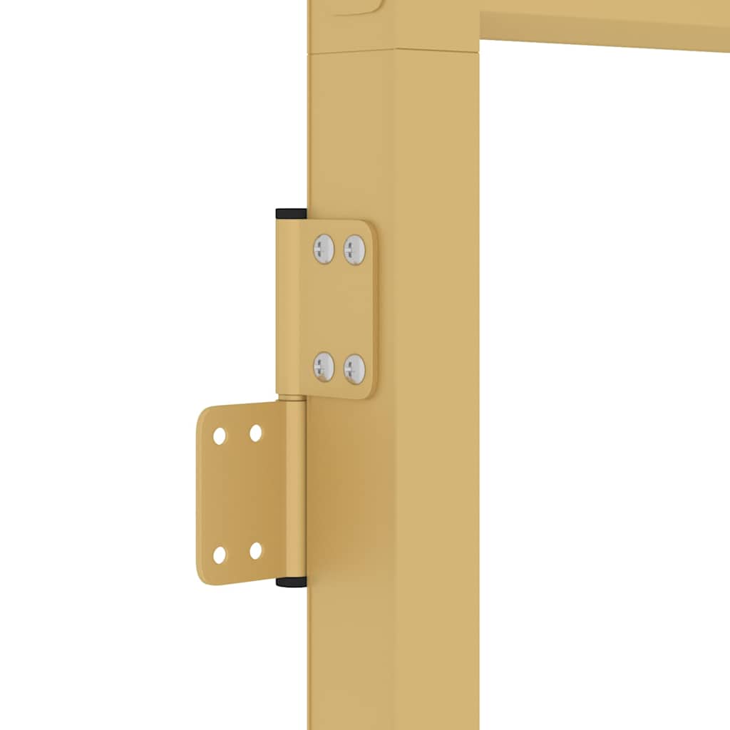 Sobna vrata tanka zlatna 76x201,5 cm kaljeno staklo i aluminij