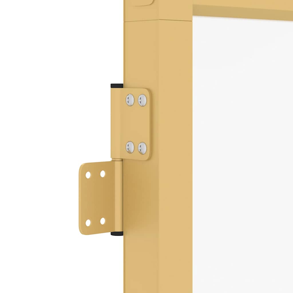 Sobna vrata tanka zlatna 76x201,5 cm kaljeno staklo i aluminij