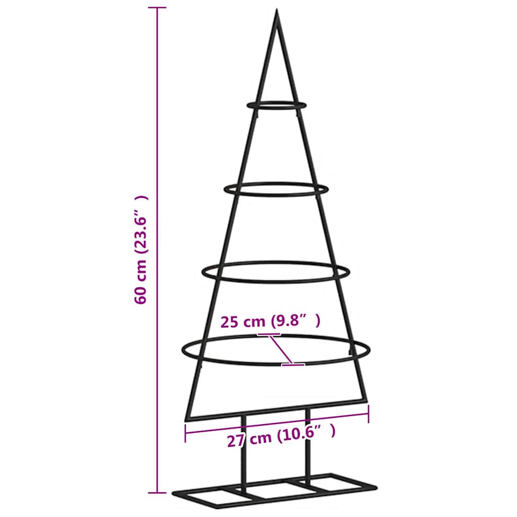 | Metalna božićna jelka | 60 cm Čelik s praškastim premazom