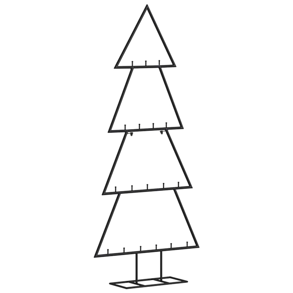Metalno ukrasno božićno drvce crno 90 cm