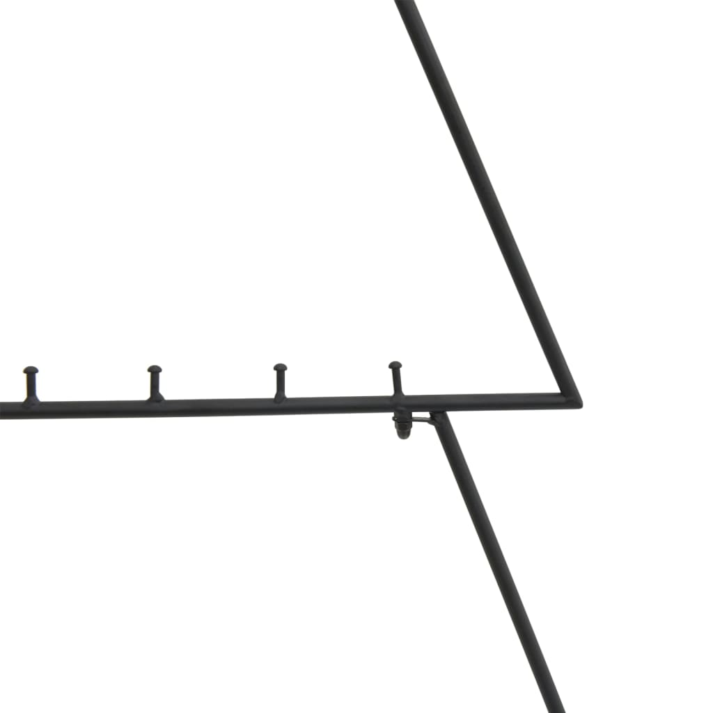 Metalno ukrasno božićno drvce crno 90 cm