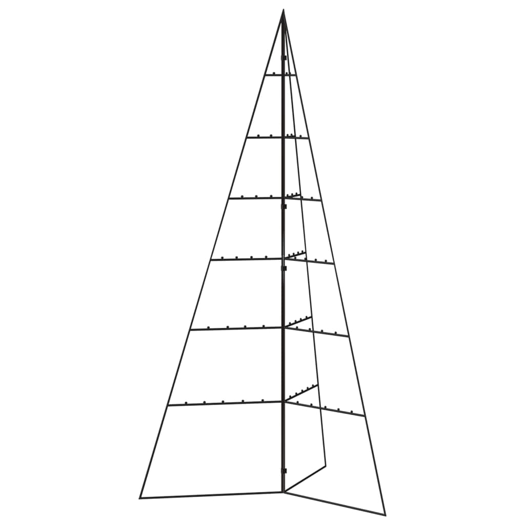 Metalno ukrasno božićno drvce crno 140 cm