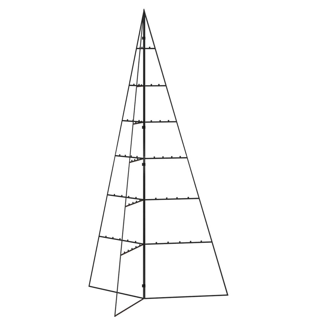 Metalno ukrasno božićno drvce crno 140 cm