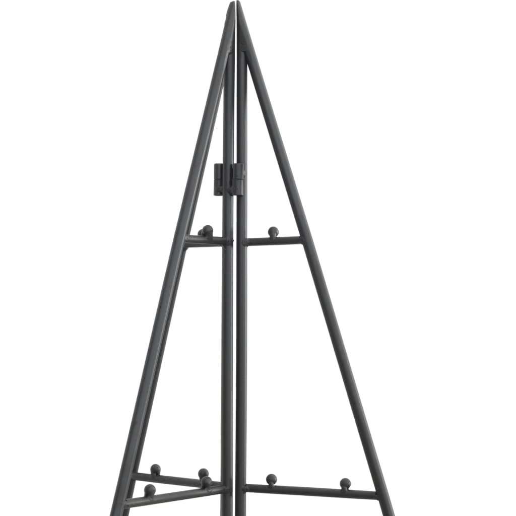 Metalno ukrasno božićno drvce crno 140 cm