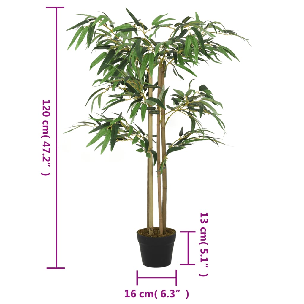 Umjetno stablo bambusa 760 listova 120 cm zeleno