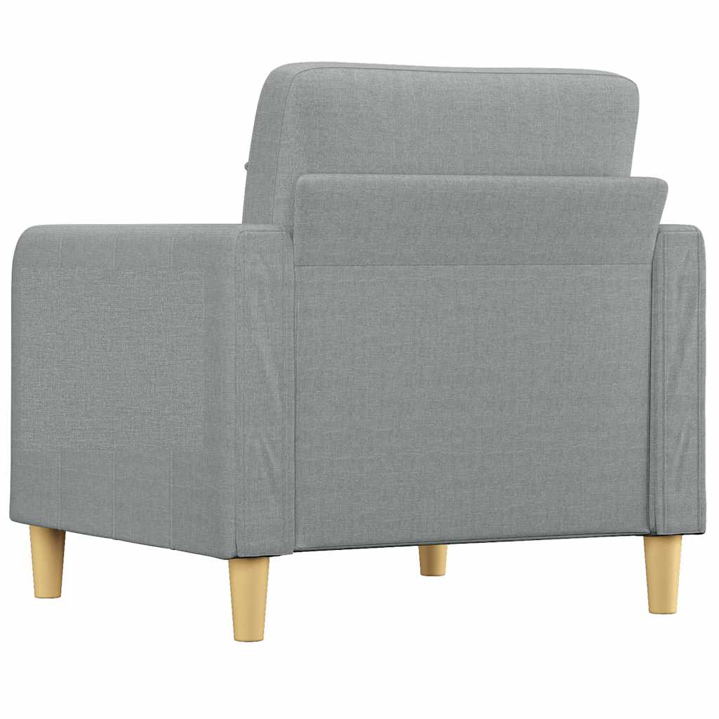 Fotelja svjetlosiva 60 cm od tkanine