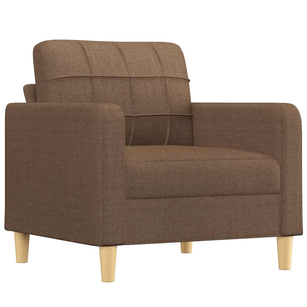 Fotelja smeđa 60 cm od tkanine