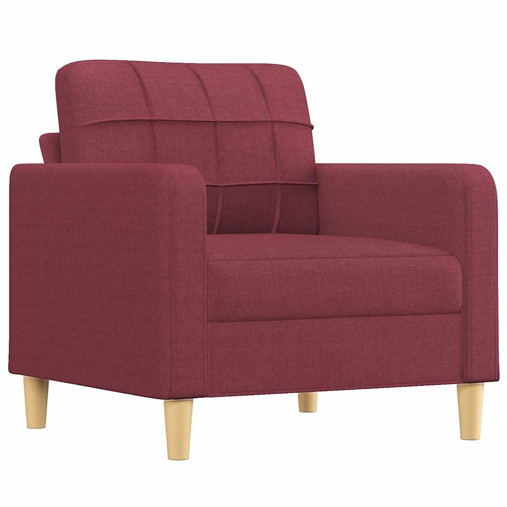 Fotelja crvena boja vina 60 cm od tkanine