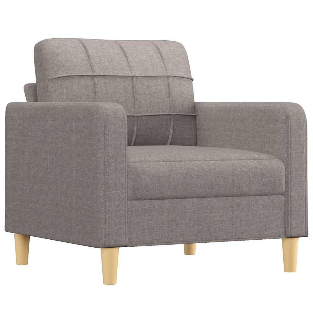 Fotelja smeđesiva 60 cm od tkanine