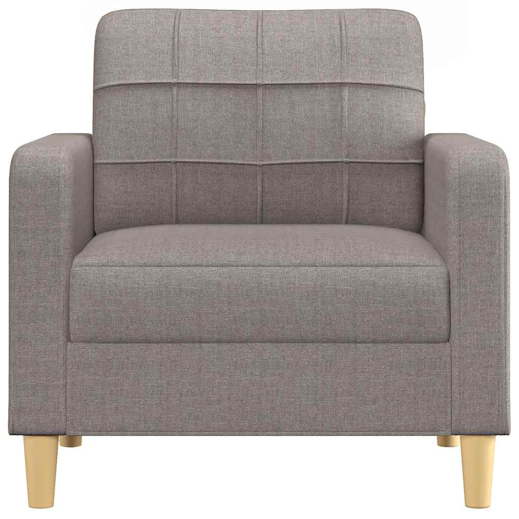 Fotelja smeđesiva 60 cm od tkanine