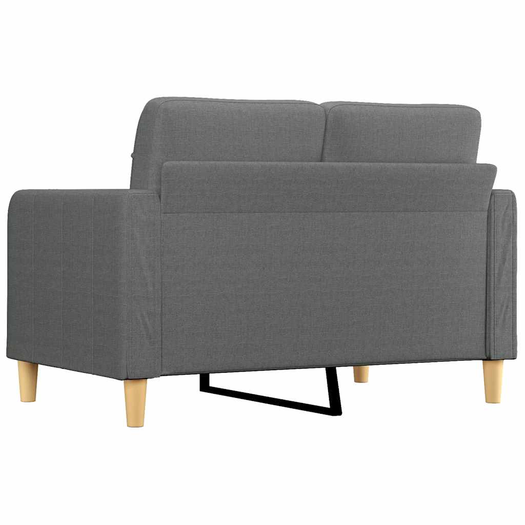 Dvosjed od tkanine tamnosivi 120 cm