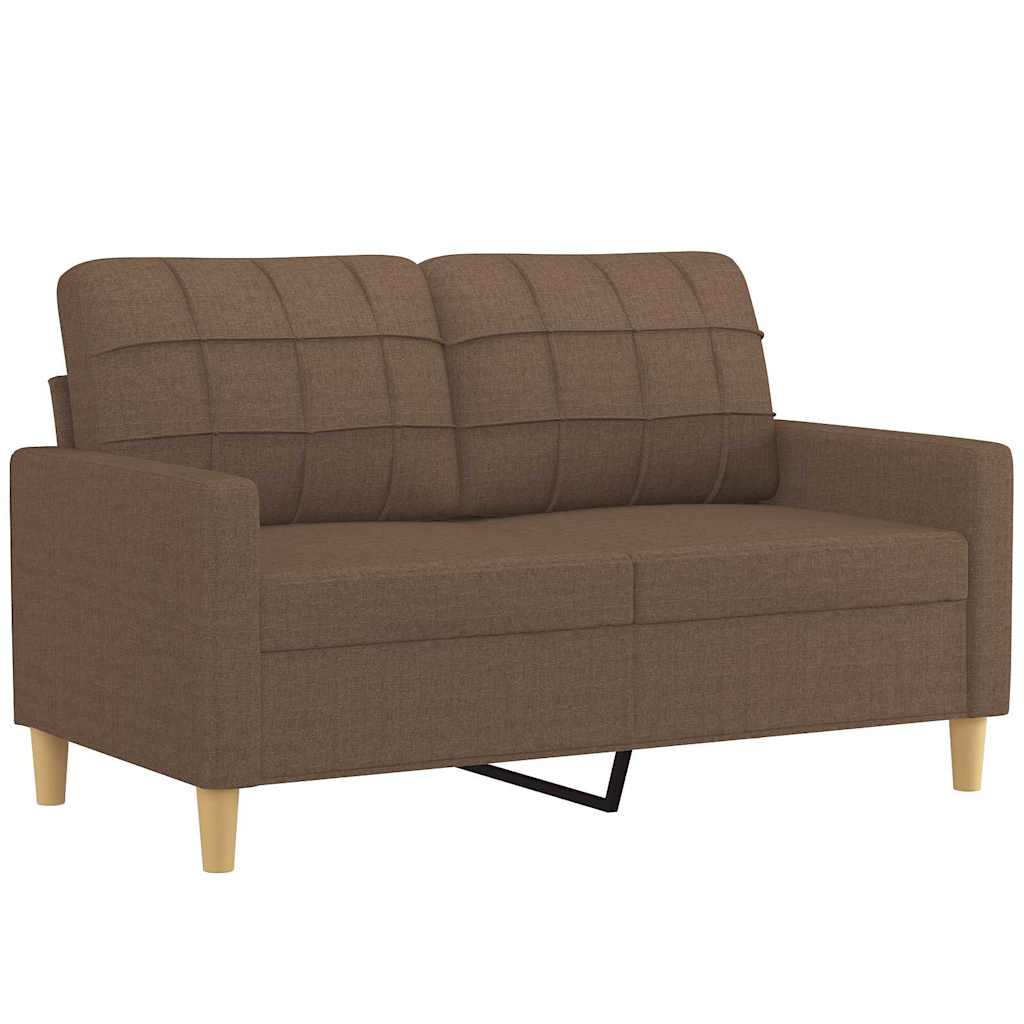 Dvosjed od tkanine smeđi 120 cm