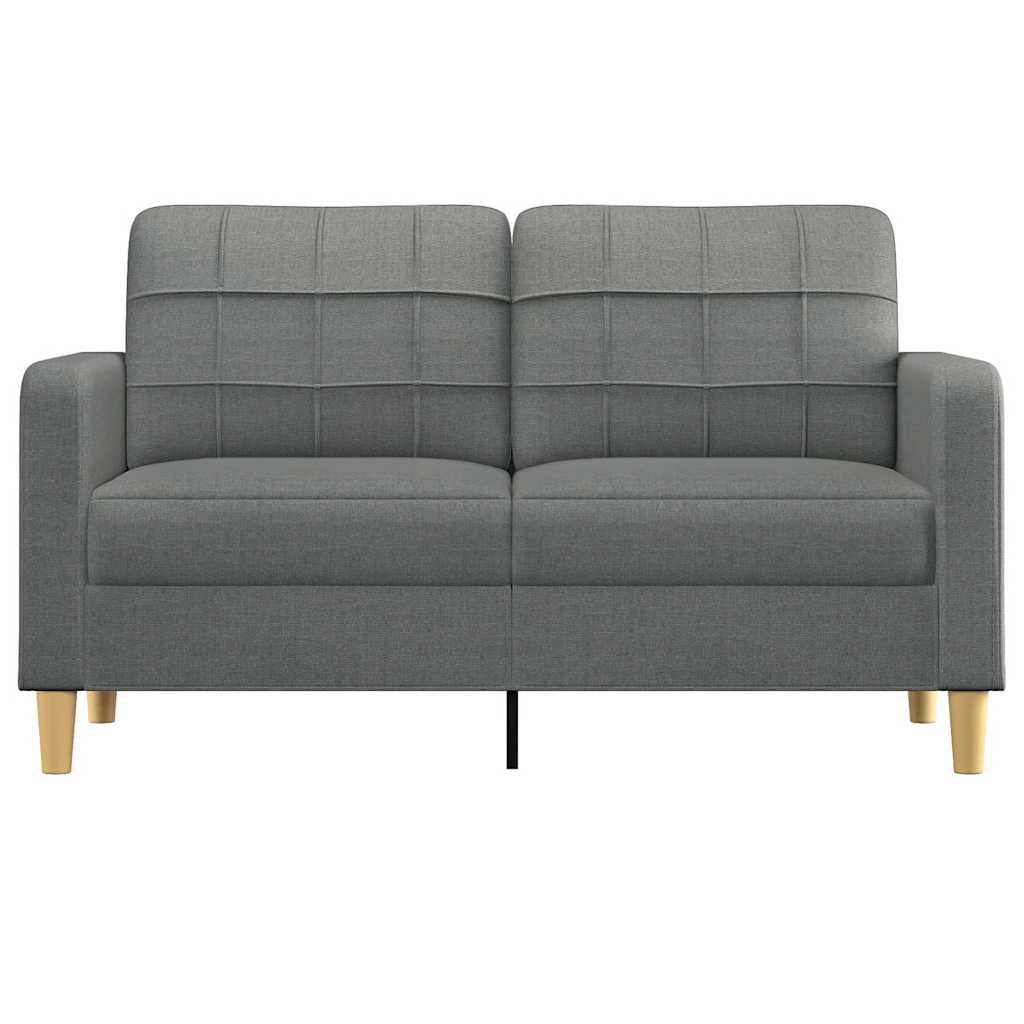 Dvosjed od tkanine tamnosivi 140 cm