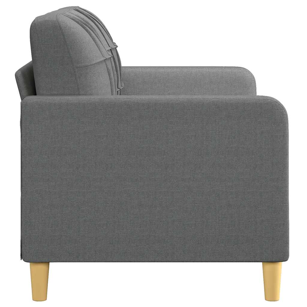Dvosjed od tkanine tamnosivi 140 cm
