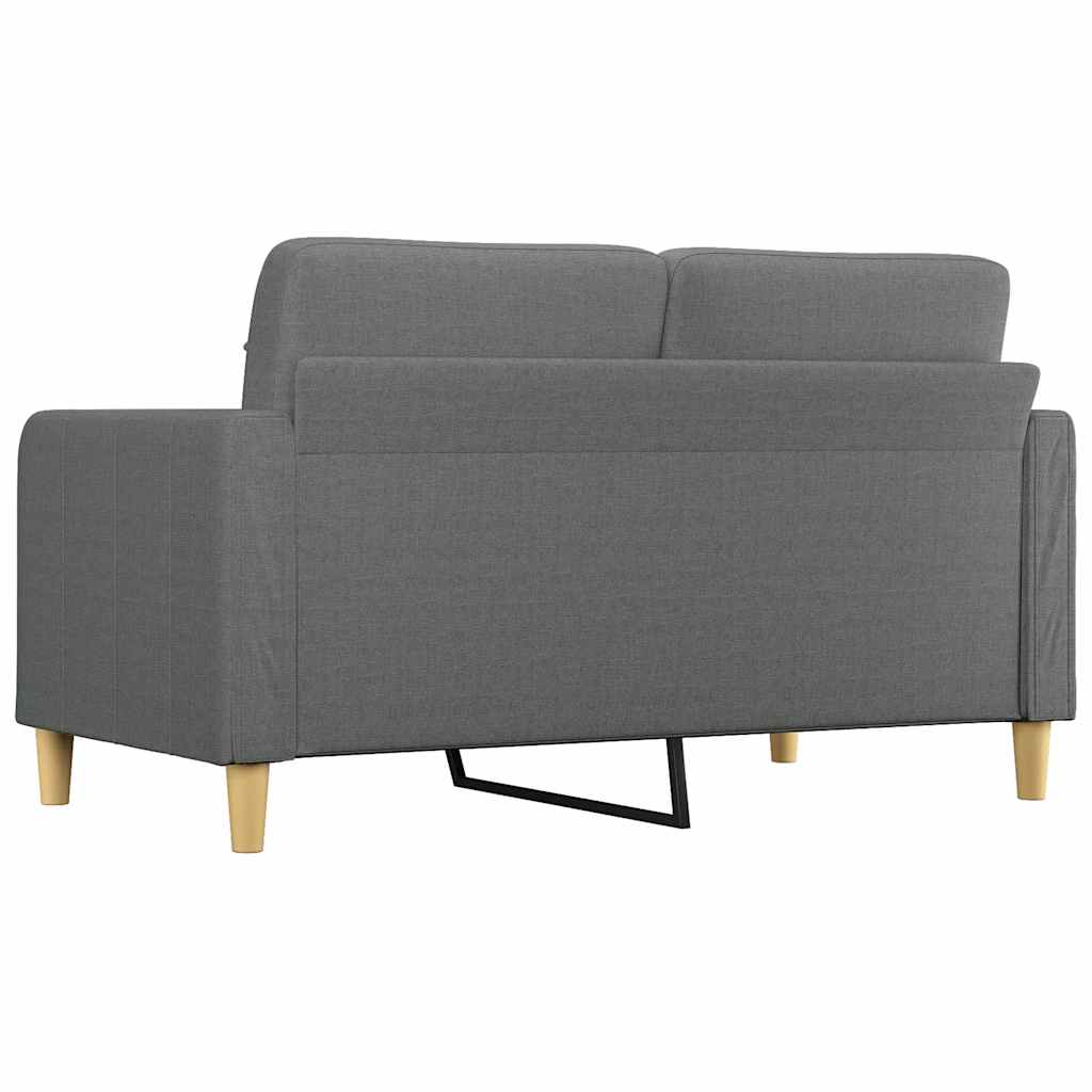Dvosjed od tkanine tamnosivi 140 cm
