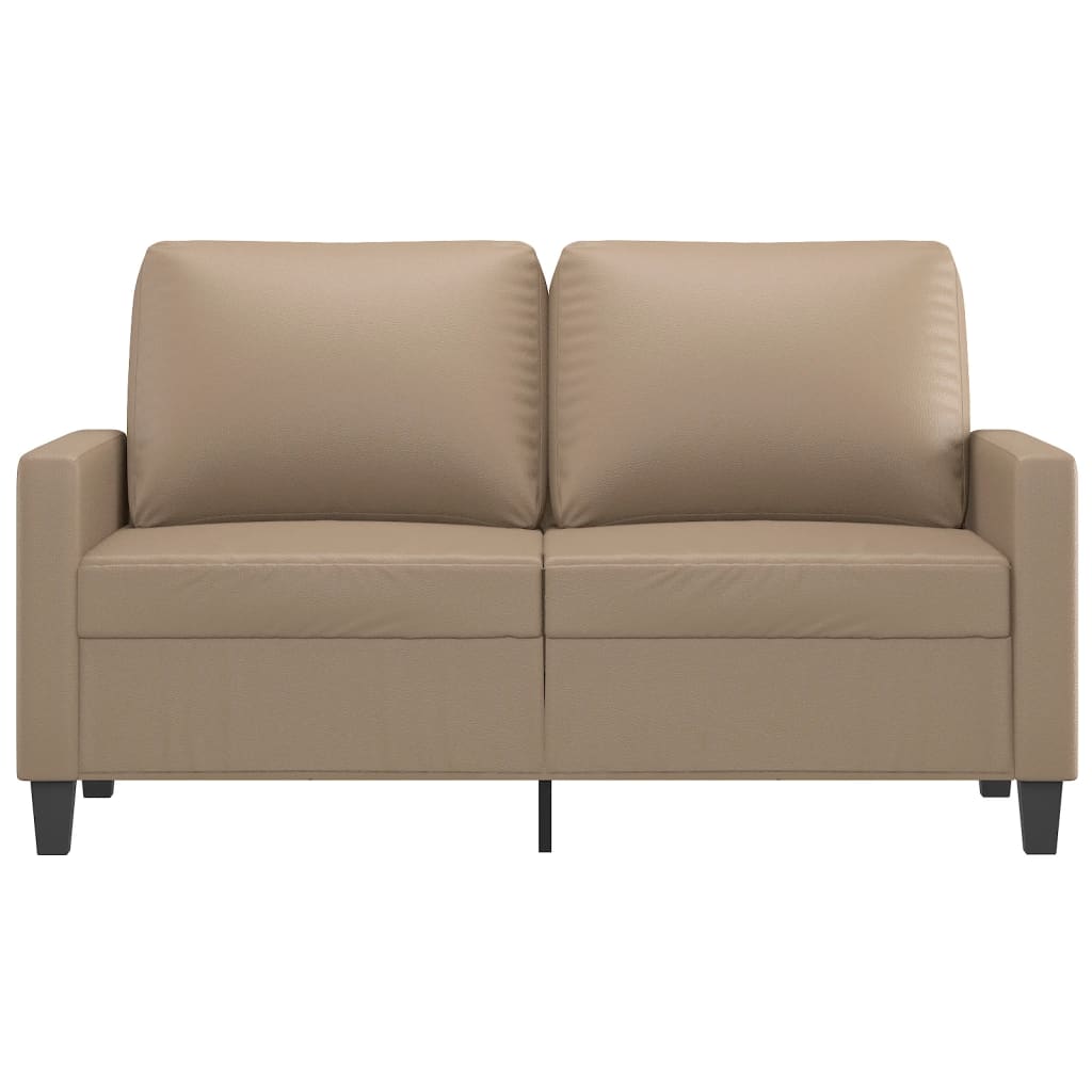 Dvosjed od tkanine boja cappuccina 120 cm od umjetne kože