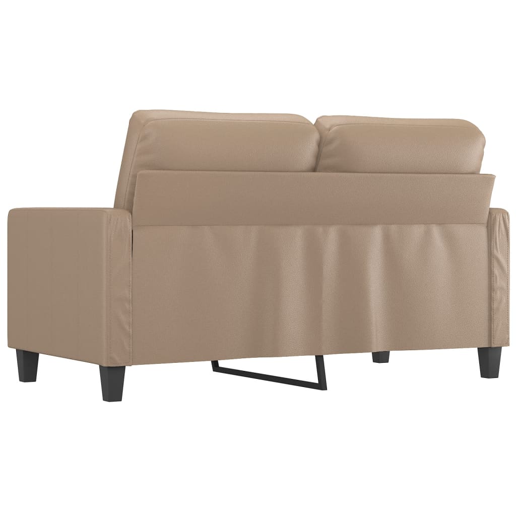 Dvosjed od tkanine boja cappuccina 120 cm od umjetne kože