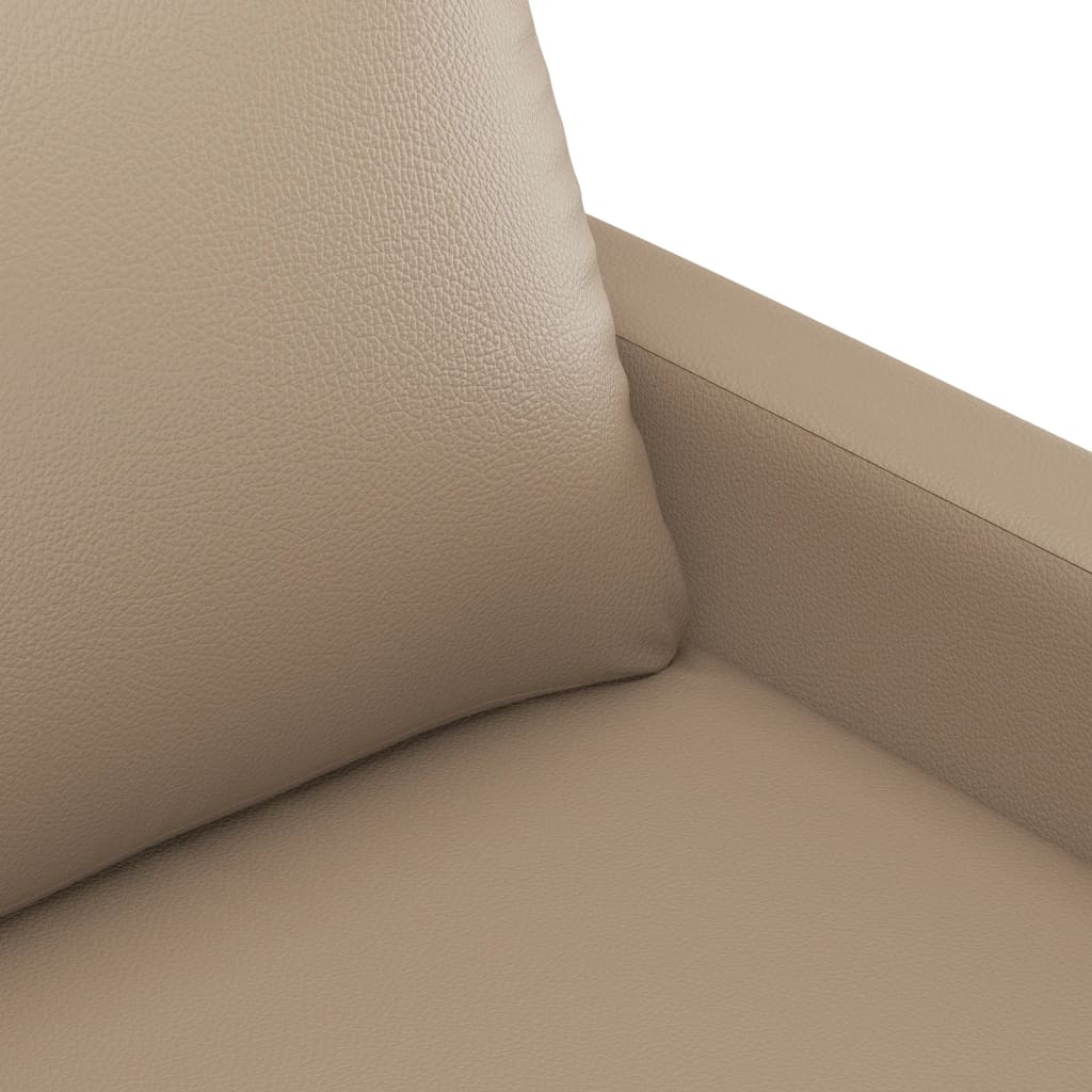 Dvosjed od tkanine boja cappuccina 120 cm od umjetne kože