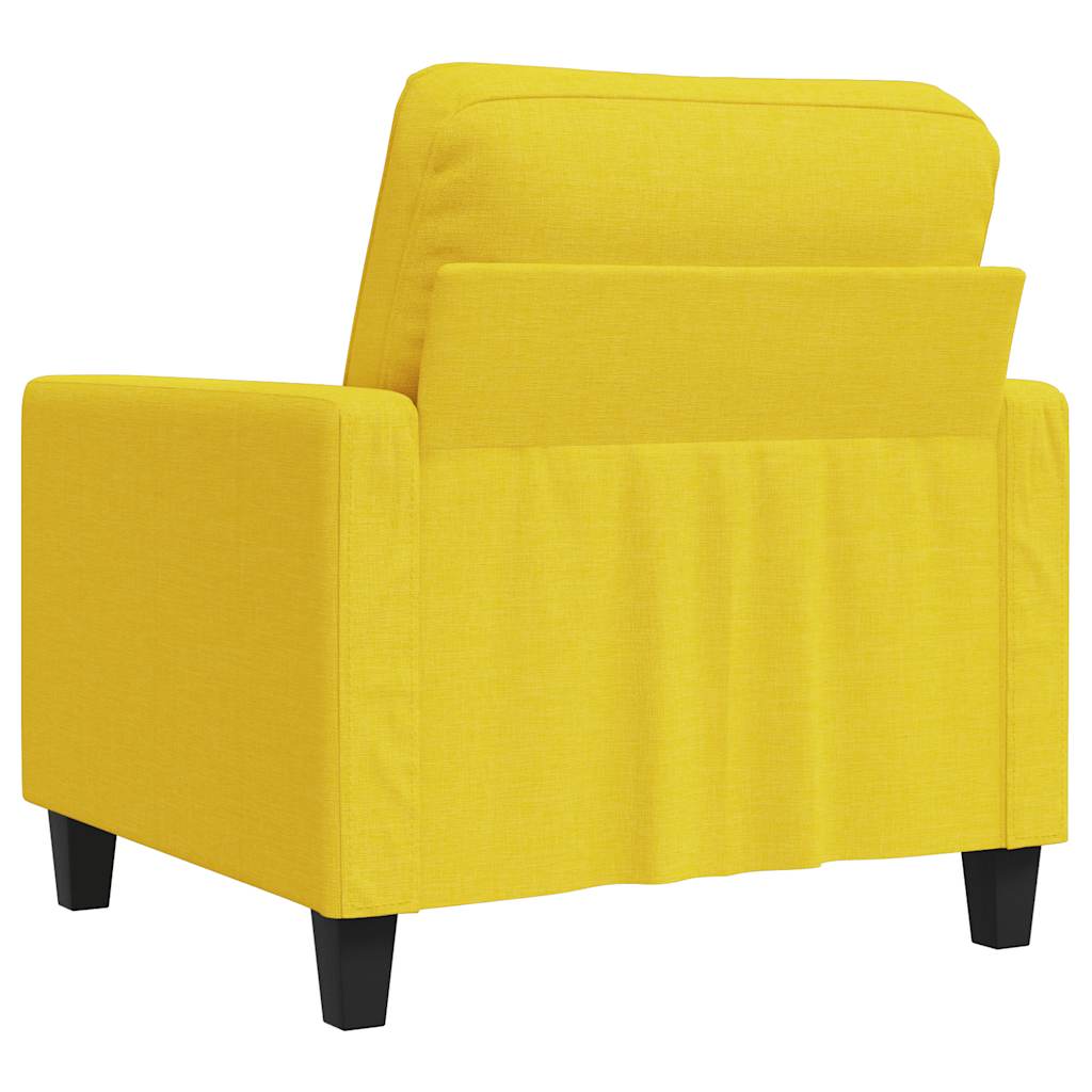 Fotelja Svjetložuta 60 cm od tkanine