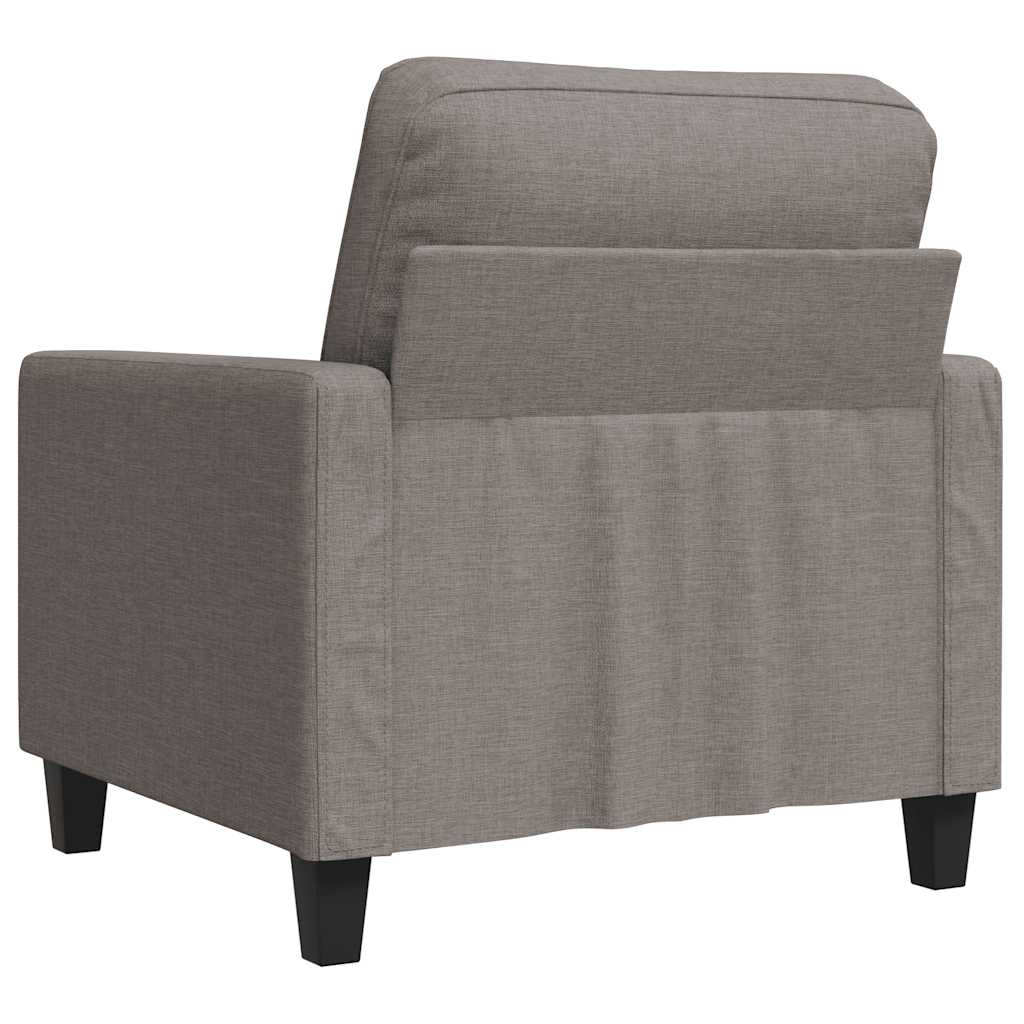 Fotelja smeđesiva 60 cm od tkanine