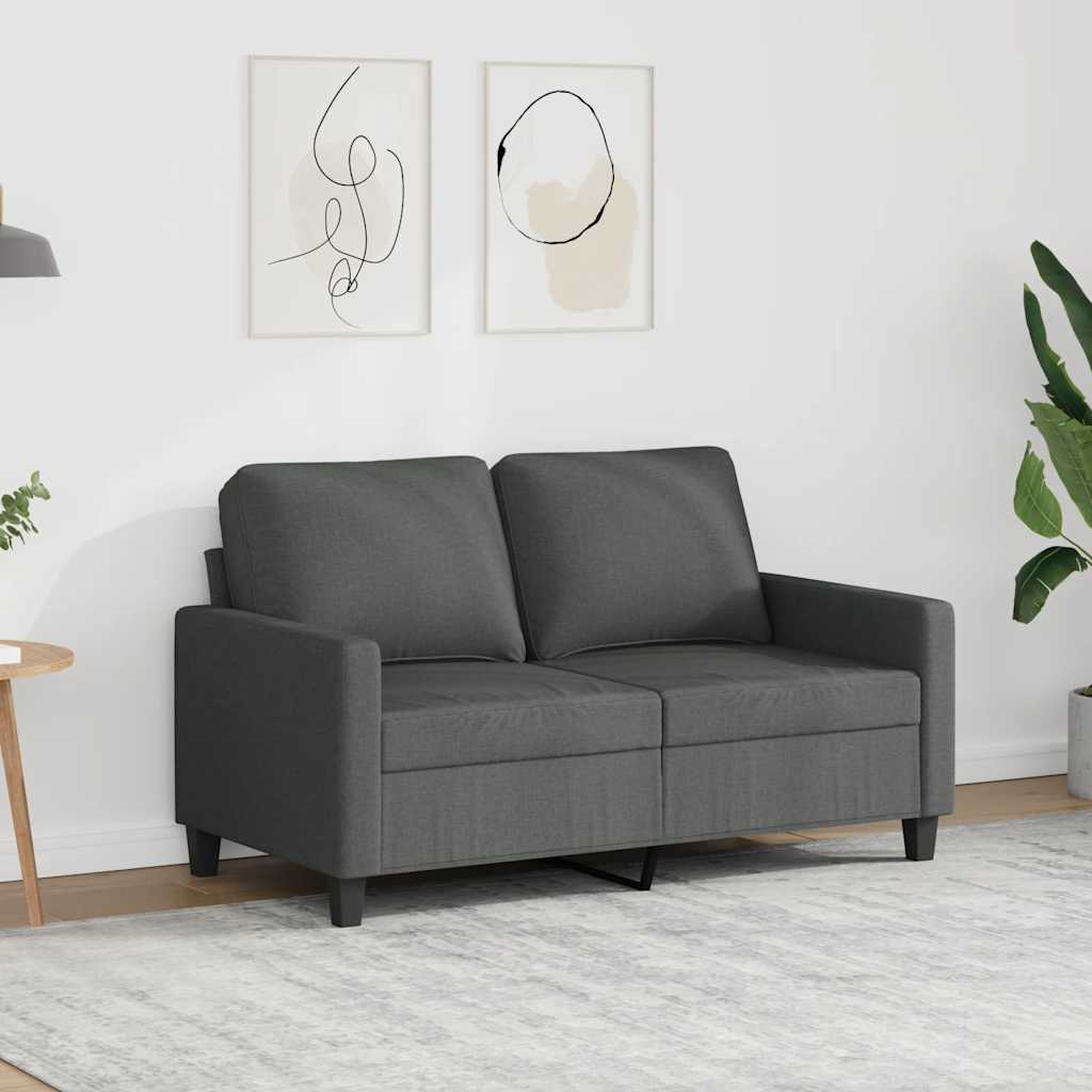 Dvosjed od tkanine tamnosivi 120 cm
