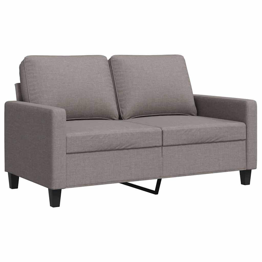 Dvosjed od tkanine smeđesivi 120 cm