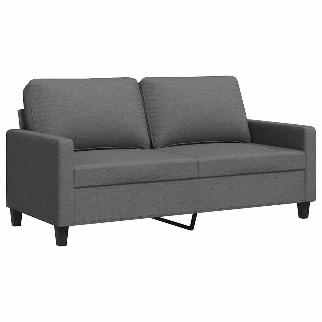 Dvosjed od tkanine tamnosivi 140 cm