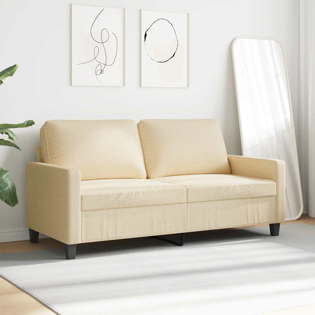 Dvosjed od tkanine krem 140 cm