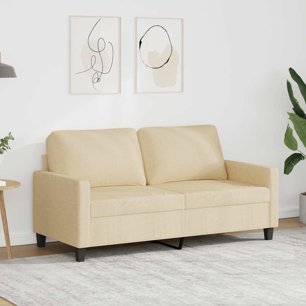 Dvosjed od tkanine krem 140 cm