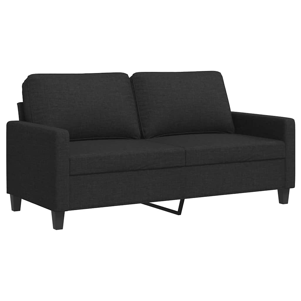 Dvosjed od tkanine crni 140 cm