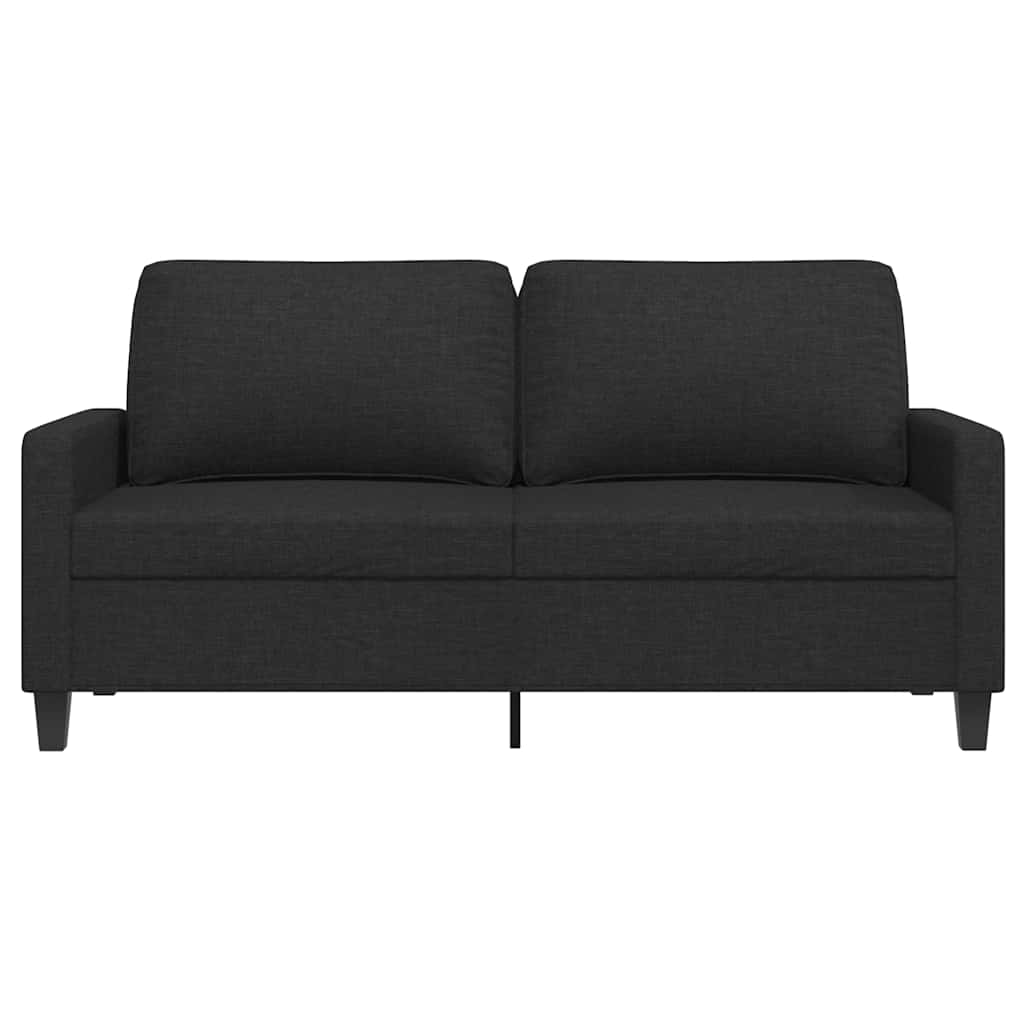 Dvosjed od tkanine crni 140 cm