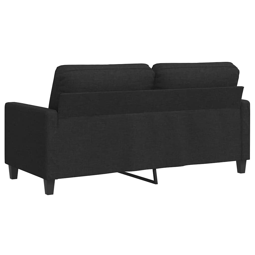 Dvosjed od tkanine crni 140 cm