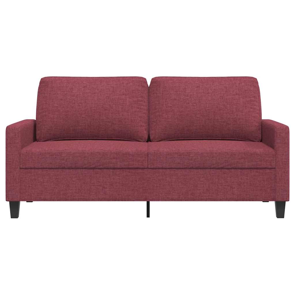 Dvosjed od tkanine crvena boja vina 140 cm