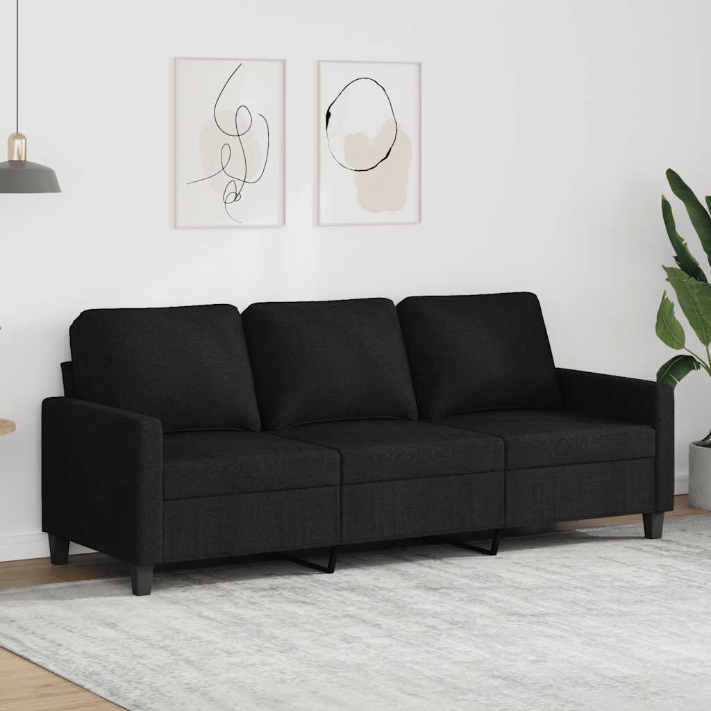 Trosjed od tkanine Crna 180 cm
