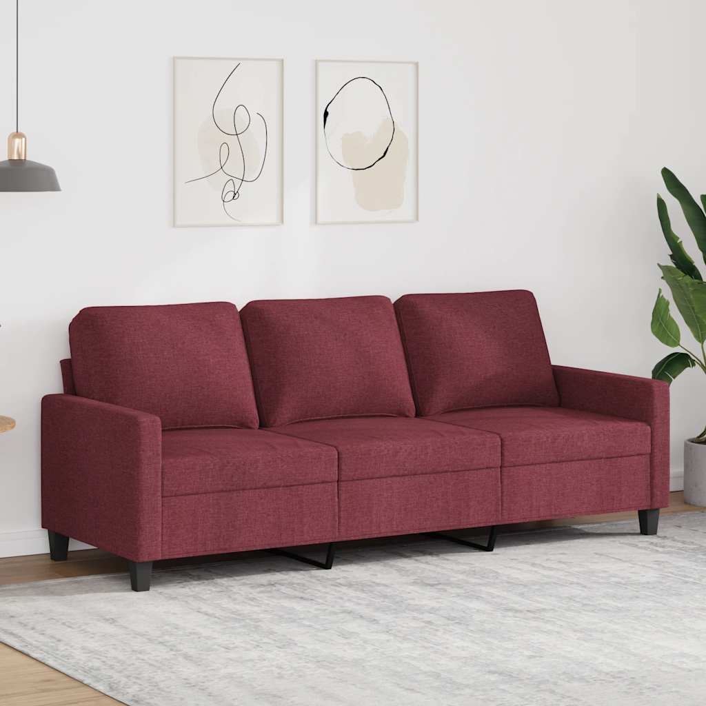 Trosjed od tkanine crvena boja vina 180 cm