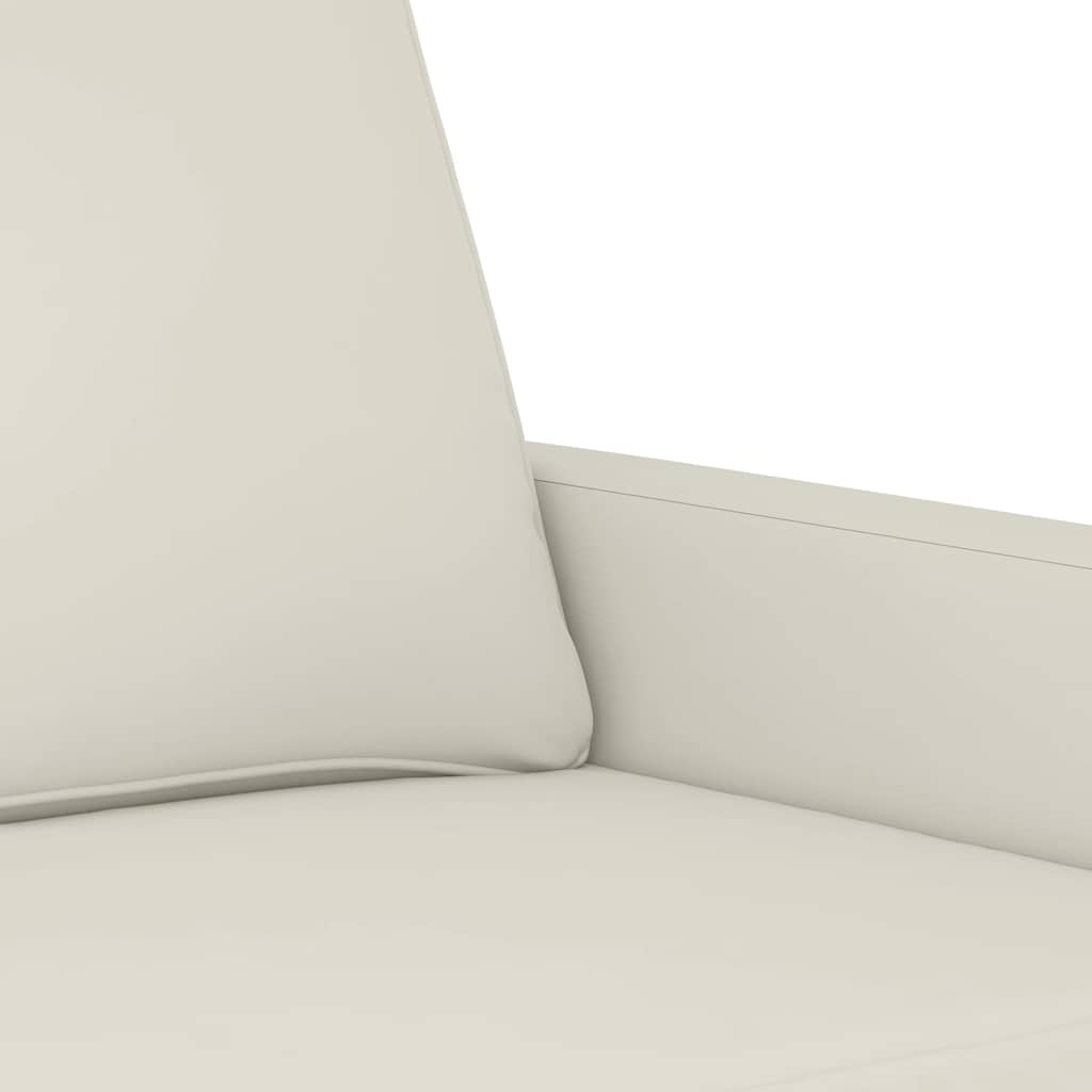 Dvosjed krem 140 cm baršunasti