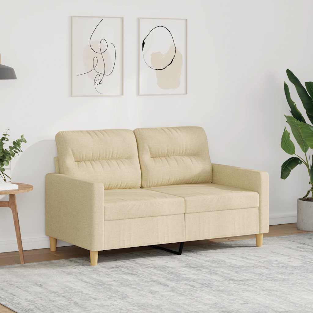 Dvosjed od tkanine krem 120 cm